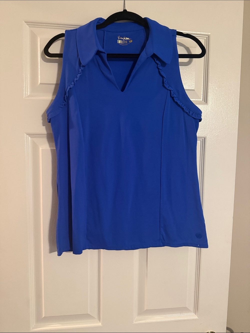 Lilly Pulitzer Sleeveless Collared Tank in Royal Blue